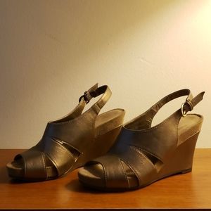 Nine West Metallic Wedges